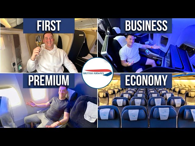 British Airways In All Four Classes | First, Business, Premium Economy, Economy