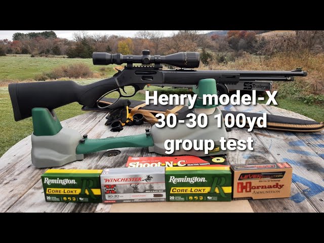 Henry model-X 30-30 100yd group test