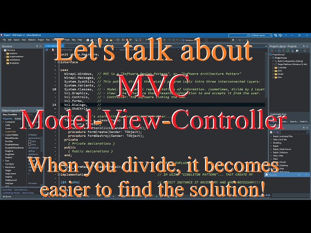 Delphi: Coding MVC (Model-View-Controller) in Delphi  How to use any database changing just 1 line?