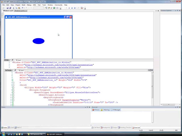 Win Video WPF XAML Animation