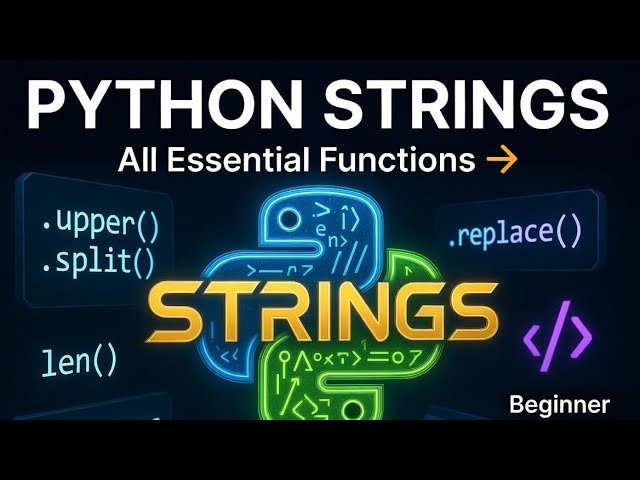 Python Strings Explained for Beginners (with Real Examples || String in python 