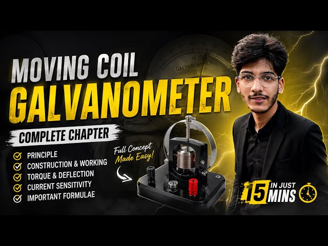 Moving Coil Galvanometer in Just 15 Minutes 🔥 | Class 12 Physics | Boards 2026-27