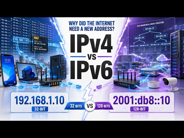 Chapter 3 : IPv4 vs IPv6  — Why the Internet Needed a New Address System | Netwoking Basics