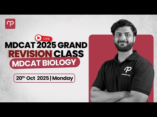 🔴 MDCAT 2025 Revision Class | MDCAT Biology | One-shot Lecture!