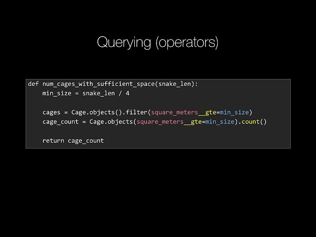 MongoDB and Python Quickstart (19/21): Concept: Query using operators