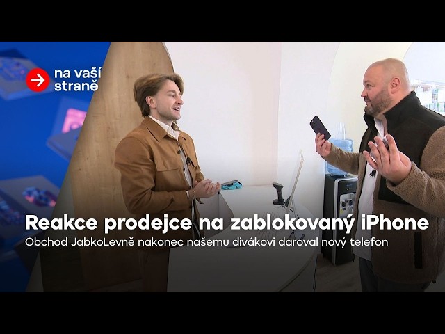 Policie mu zablokovala telefon, prodejce mu nakonec daroval nový | Na vaší straně