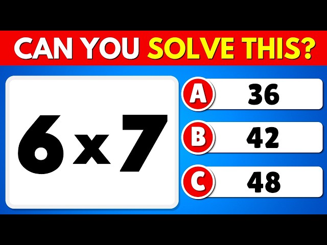 Can You Pass This Mental Math Quiz ➗🤔 | Easy To Impossible | Quiz Owly