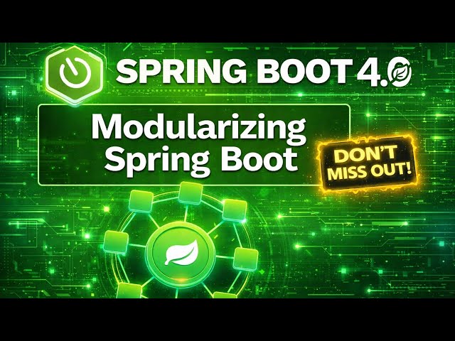 🚀🔥Spring boot 4 Modularization #new #coding #java #spring