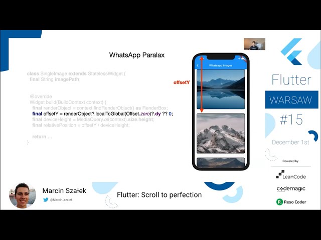 Marcin Szałek - Flutter: scroll to perfection - Flutter Warsaw #15