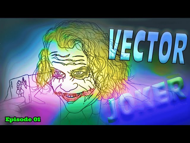 Joker Vector art Heath Ledger vector art step by step Episode 01 graphic rider vector art tutorial