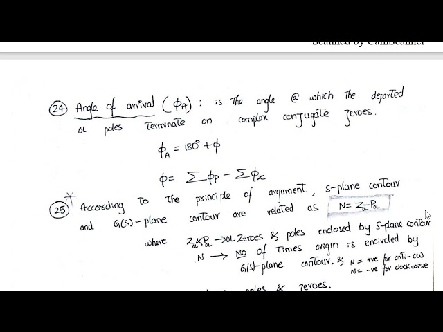 [#16] GATE Short Notes - Control Systems - Part 2