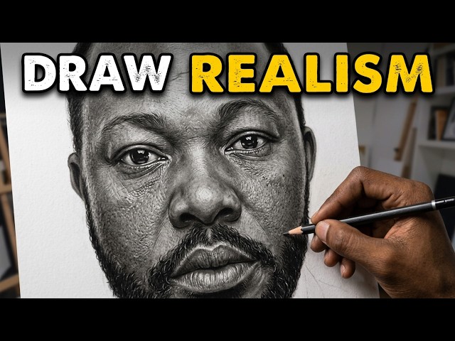 Transform a Blank Page into a Realistic Charcoal Portrait