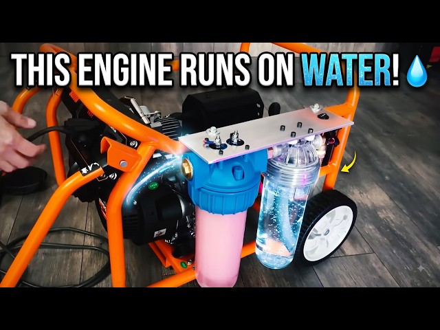 I Converted a Gas Engine to Run on WATER! 💧 (DIY Project)