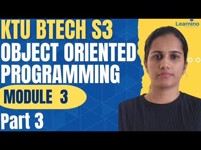 S3 Object Oriented Programming - Module 3 Part 3 Access modifiers
