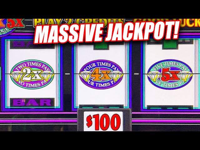 2x 4x 5x DOUBLE DIAMOND SLOT MACHINE WITH BIG MAX BETS JACKPOT WINS!