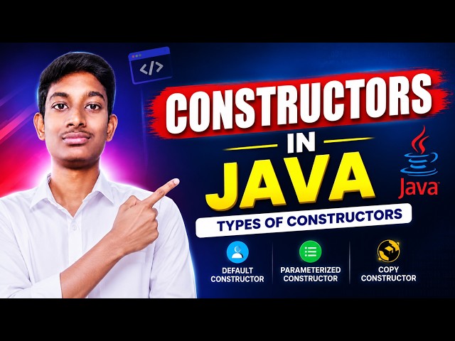 Java Constructors in Telugu | Types of Constructors in Java | Default & Parameterized Constructor