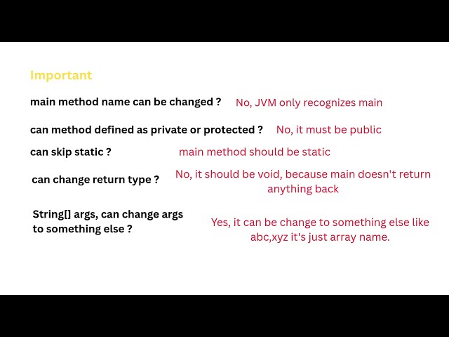 Java Main Method Explained in 1 minute