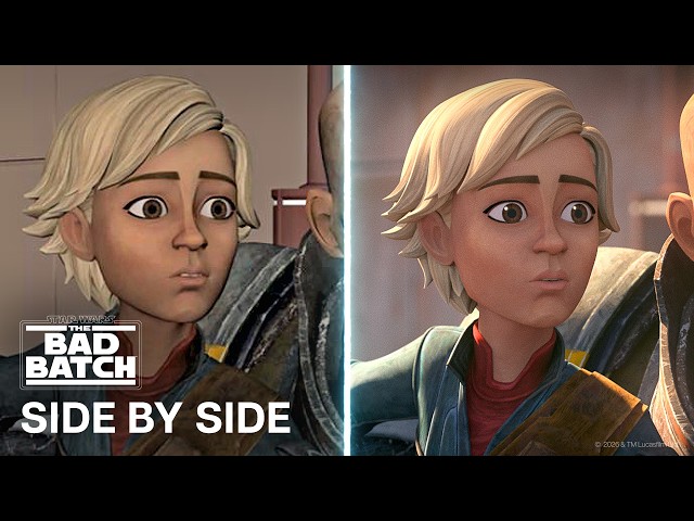 Star Wars: The Bad Batch Side by Side | “Riot Racing” Behind the Scenes | Animatic vs. Episode