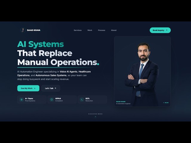 Introducing Saad Khan | AI Automation Expert | Helping Businesses Cut Admin Work by 70%