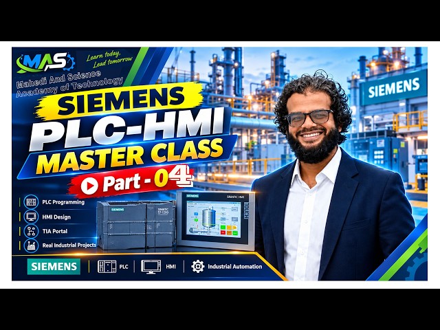 Siemens PLC-HMI Masterclass Part -04, Alarm Circuit, Configuration & Simulation