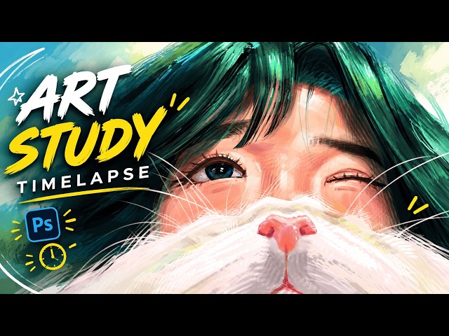 Learning to Paint Faces Through Art Studies | Digital Painting Timelapse