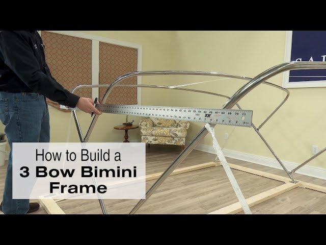 Cómo construir un marco para bimini de tres arcos