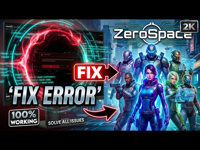 Fix ZeroSpace Black Screen Error on PC | Black Screen on Startup & Launch Fix