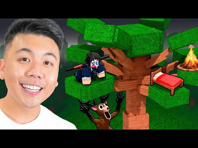 Building A GIANT TREE Base In 99 Nights In The Forest