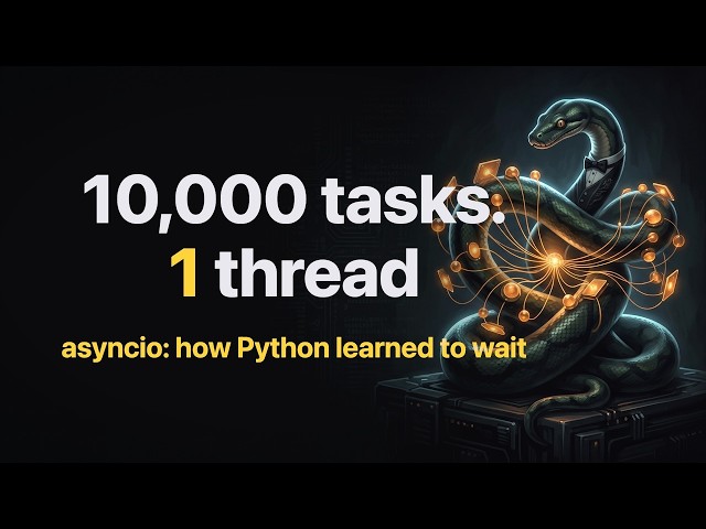 Python asyncio Explained: 10,000 Tasks on a Single Thread