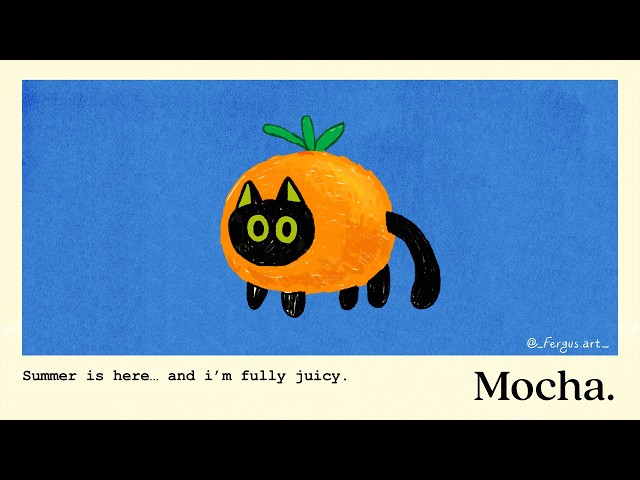 orange cat.