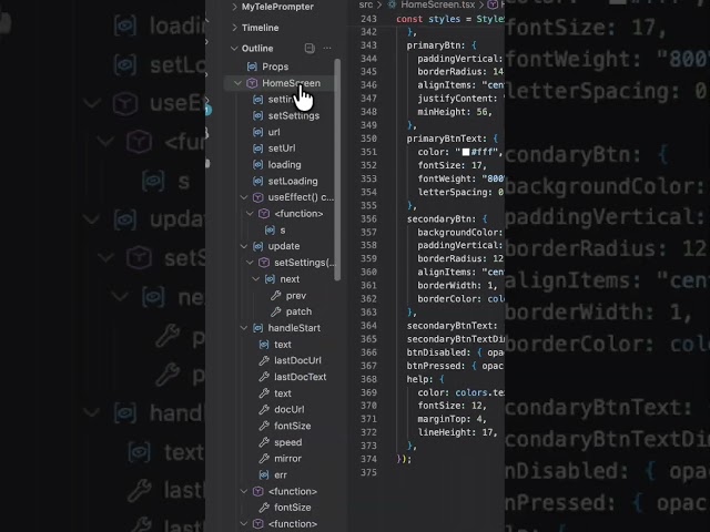 👀 Outline View #vscode #programming #vscodetips