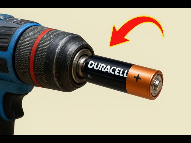 Insert an Old Battery in the Drill and See Every Home Needs It!DIY Invention TipsNot everyone knows 