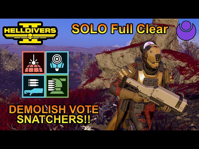 Helldivers 2 | *BEST* Loadout To *DEMOLISH* Vote Snatchers!! (Solo Max Difficulty)