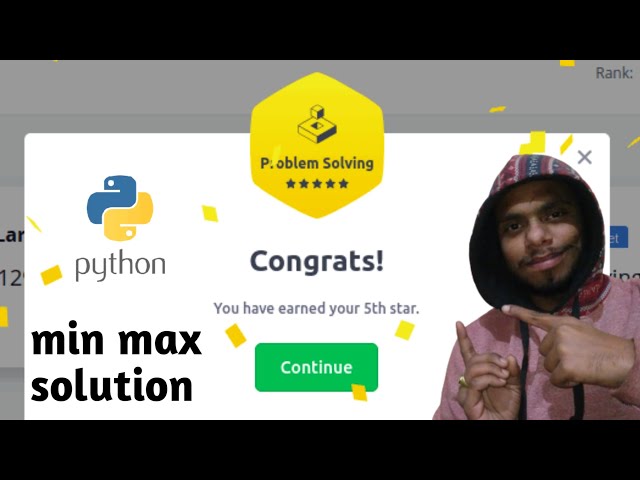 problem solving hackerrank || hackerrank solutions || min max hackerrank