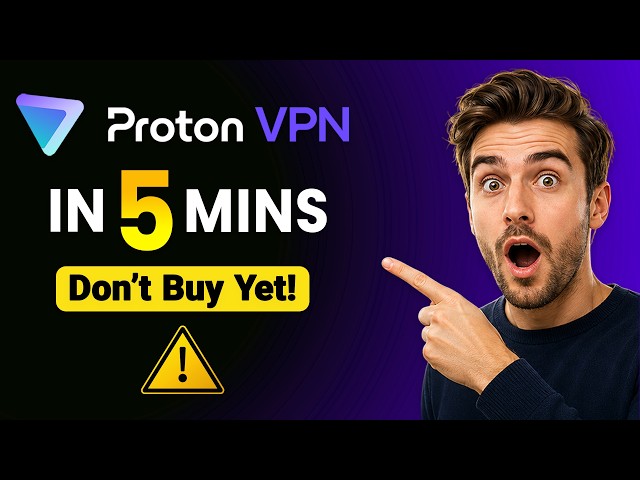 Proton VPN Review in 5 Mins: Don't Use Until You Watch This! (2026)