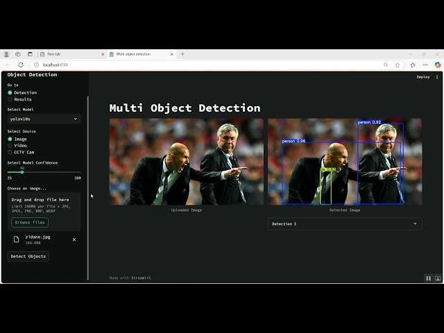 Multi Object Detection using YOLOV8