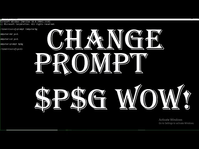 Prompt command in Ms Dos@COMPUTEREXCELSOLUTION