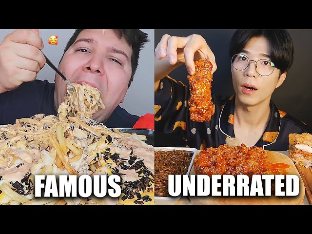 FAMOUS VS UNDERRATED MUKBANGERS (compilation)