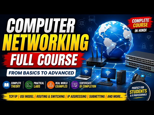 Computer Networking Full Course in Hindi | Complete Networking Course | Network Engineer