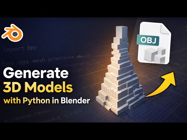 How to Use Python in Blender to Generate 3D Models (Step by Step)