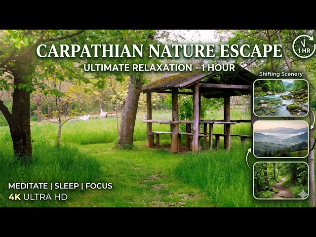 1 Hour Nature Relaxation in 4K | Dynamic Landscapes & ASMR White Noise for Sleep & Meditation