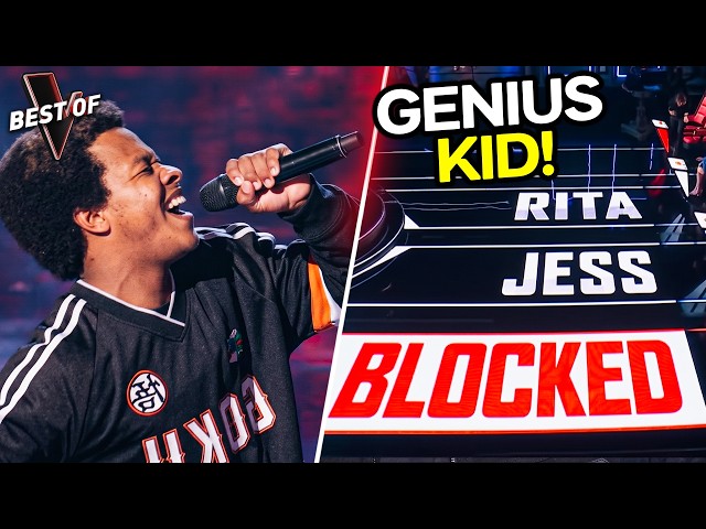 He Made Up Words ON THE SPOT And The Coaches Went Wild! | The Voice