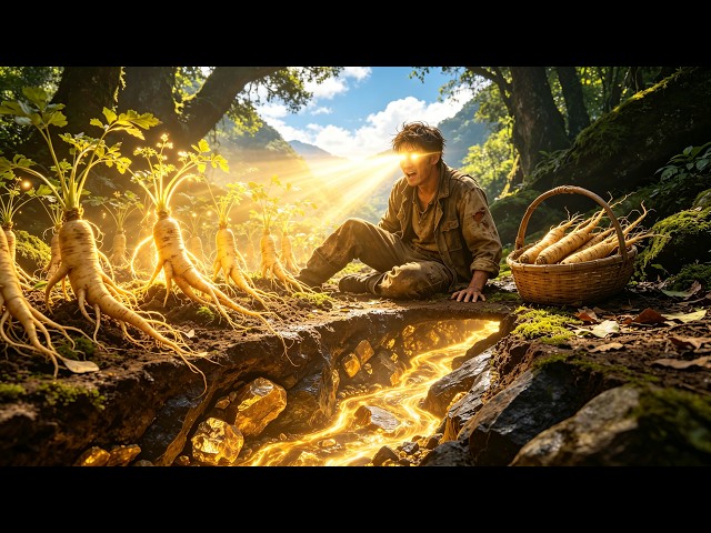 窮獵戶上山撿寶時被山神選中，賜予無敵透視眼！ 他靠著透視眼尋山貨、挖野參，還找到一條金礦！