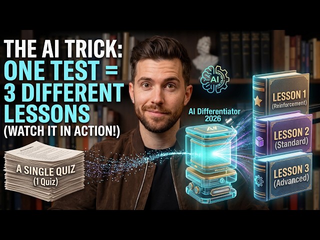 This AI Trick Builds 3 Differentiated Lessons From ONE Quiz (Watch It Happen)