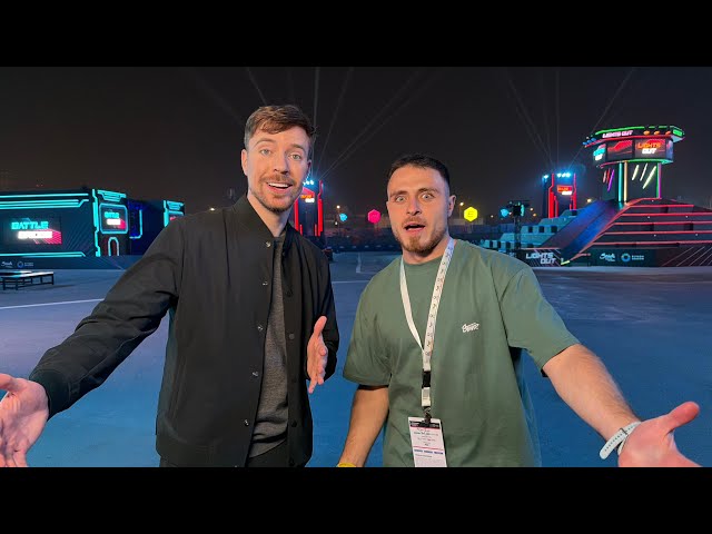 عشت 24 ساعة مع Mr beast