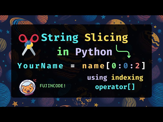 String Slicing in Python using Index Operator[ ]