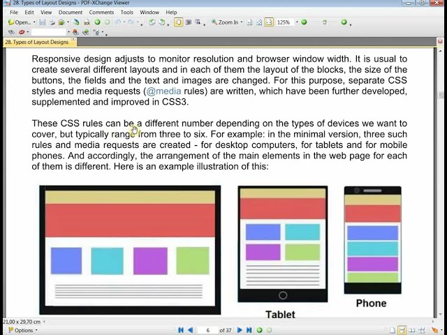 CSS3 New Lesson 4: Types of CSS Layout Designs - Adaptive(Responsive) design - Part I
