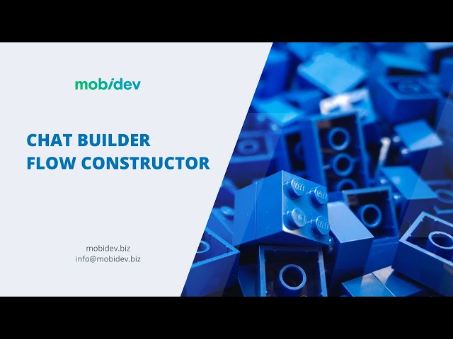 Low-code/no-code Chat Bot Flow Constructor