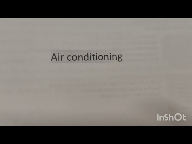 Refrigeration and Air Conditioning | Basic Mechanical Engineering 