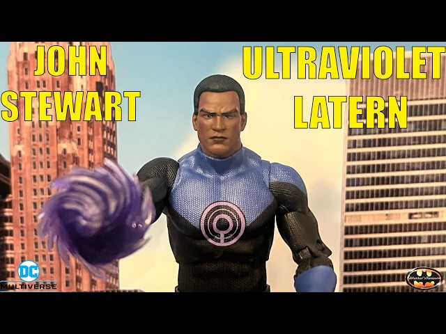 McFarlane DC Multiverse Ultraviolet Lantern John Stewart SDCC Action Figure Review & Comparison